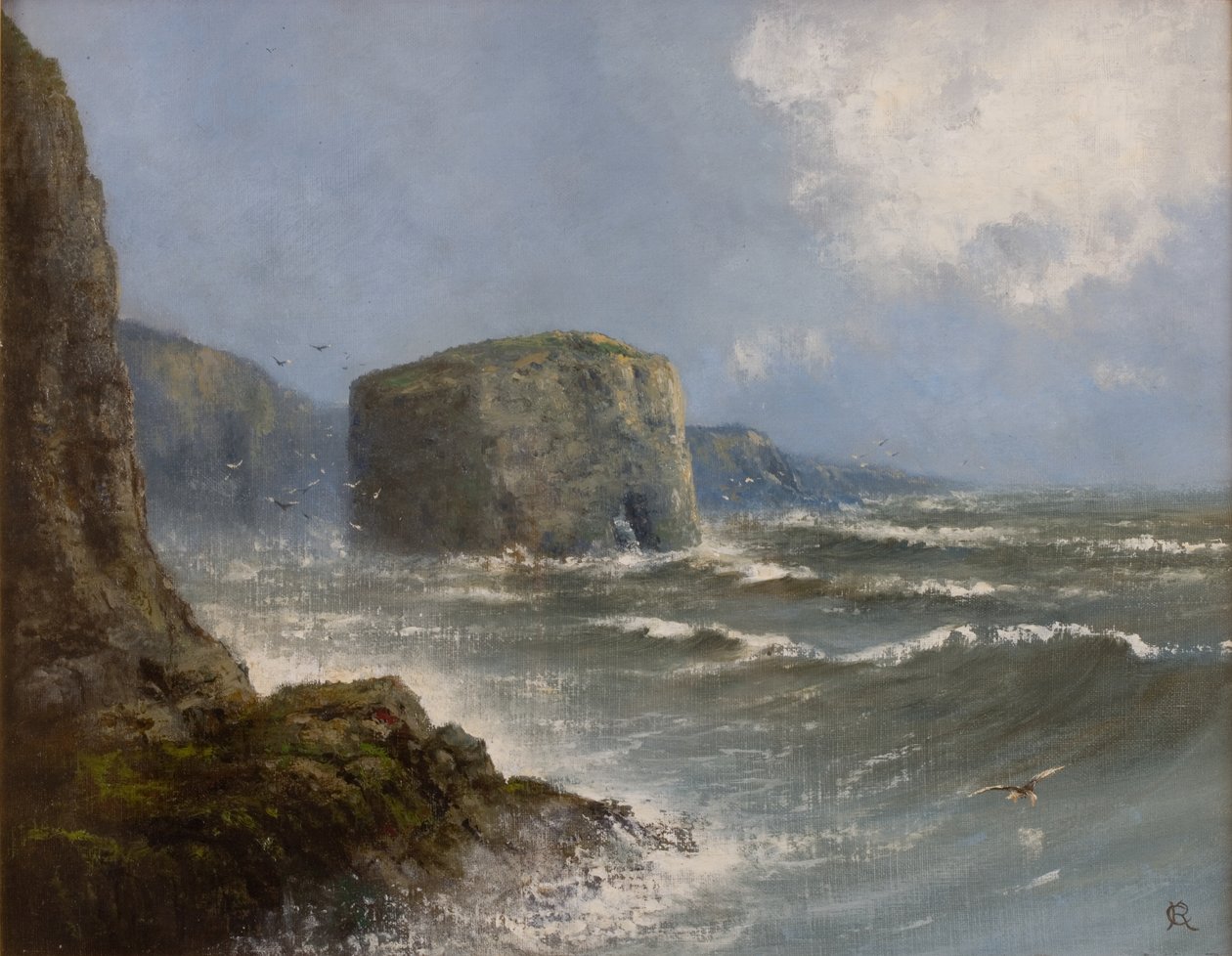 Marsden Rock (olje om bord) av Charles Rutherford