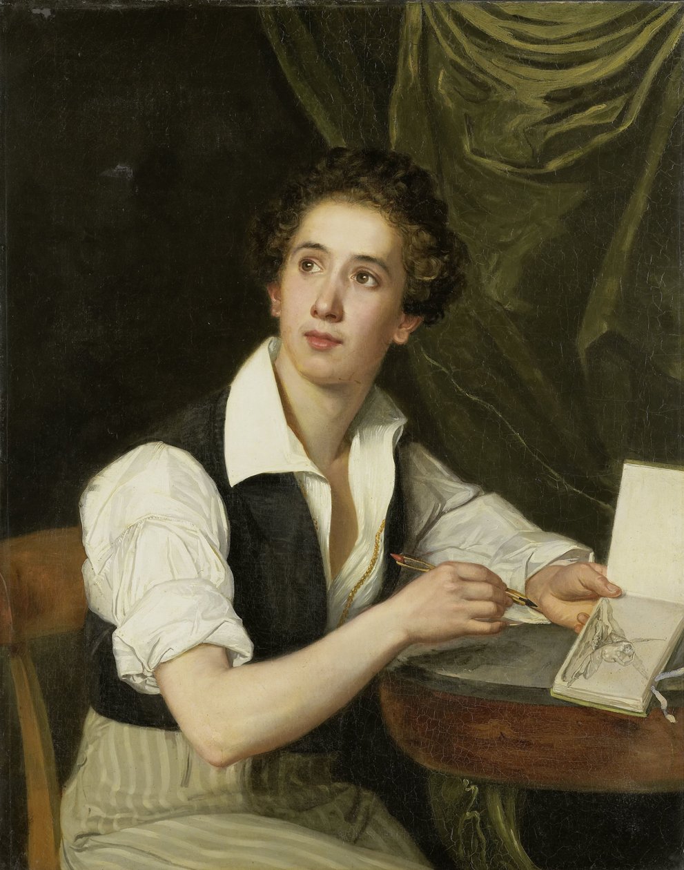 Selvportrett av Charles Saligo