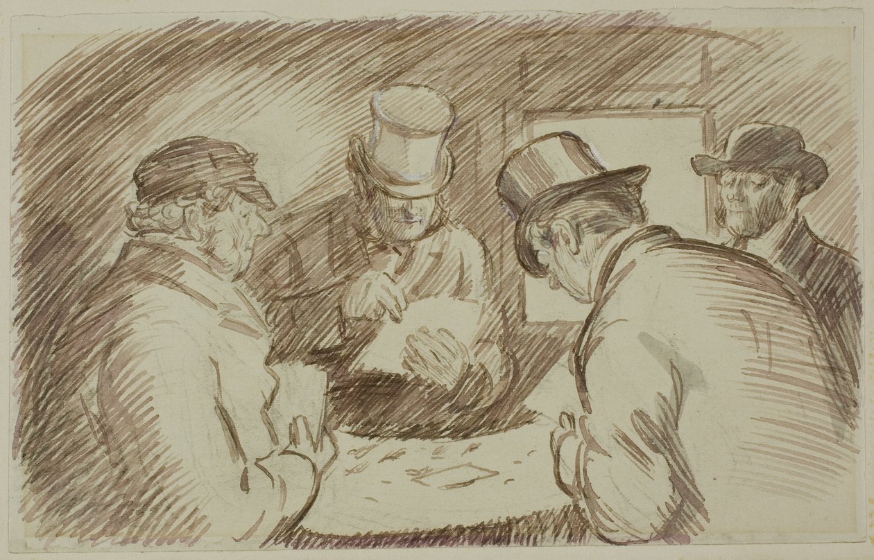 Et kortspill av Charles Samuel Keene