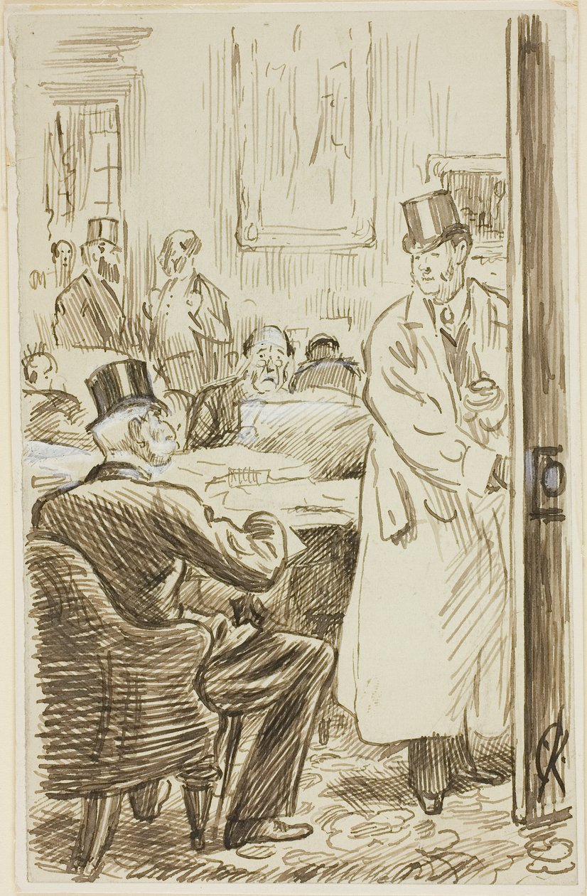 På klubben av Charles Samuel Keene