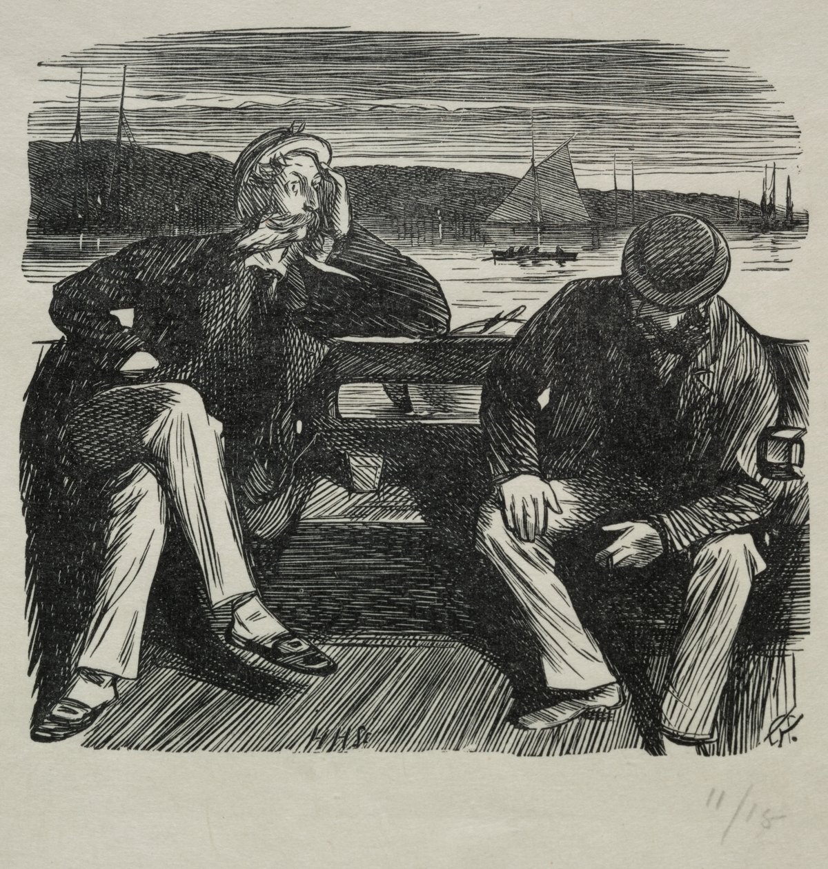 Lady Nelly - flørten av Charles Samuel Keene