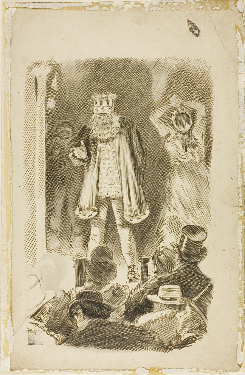 Lord Salisbury taler til et møte av Charles Samuel Keene