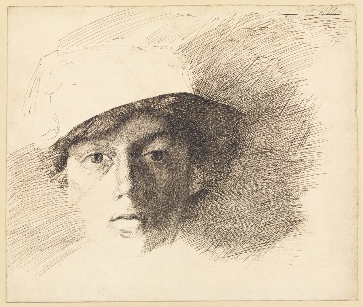 Selvportrett av Charles Samuel Keene