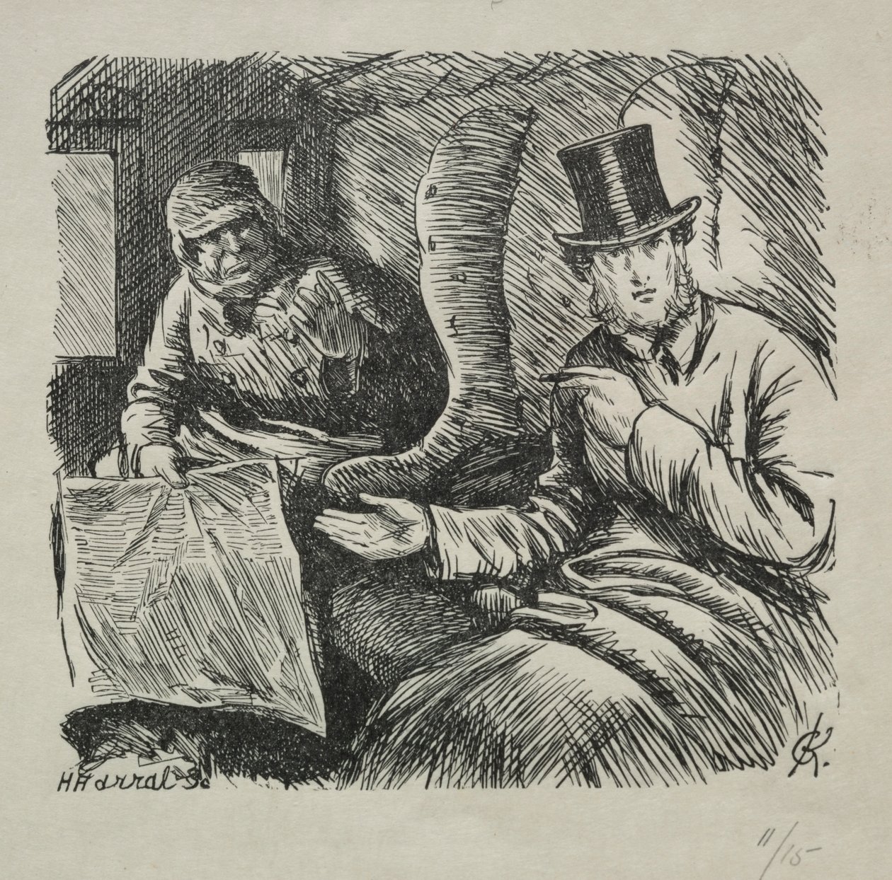 Røyking strengt forbudt, 1868. av Charles Samuel Keene