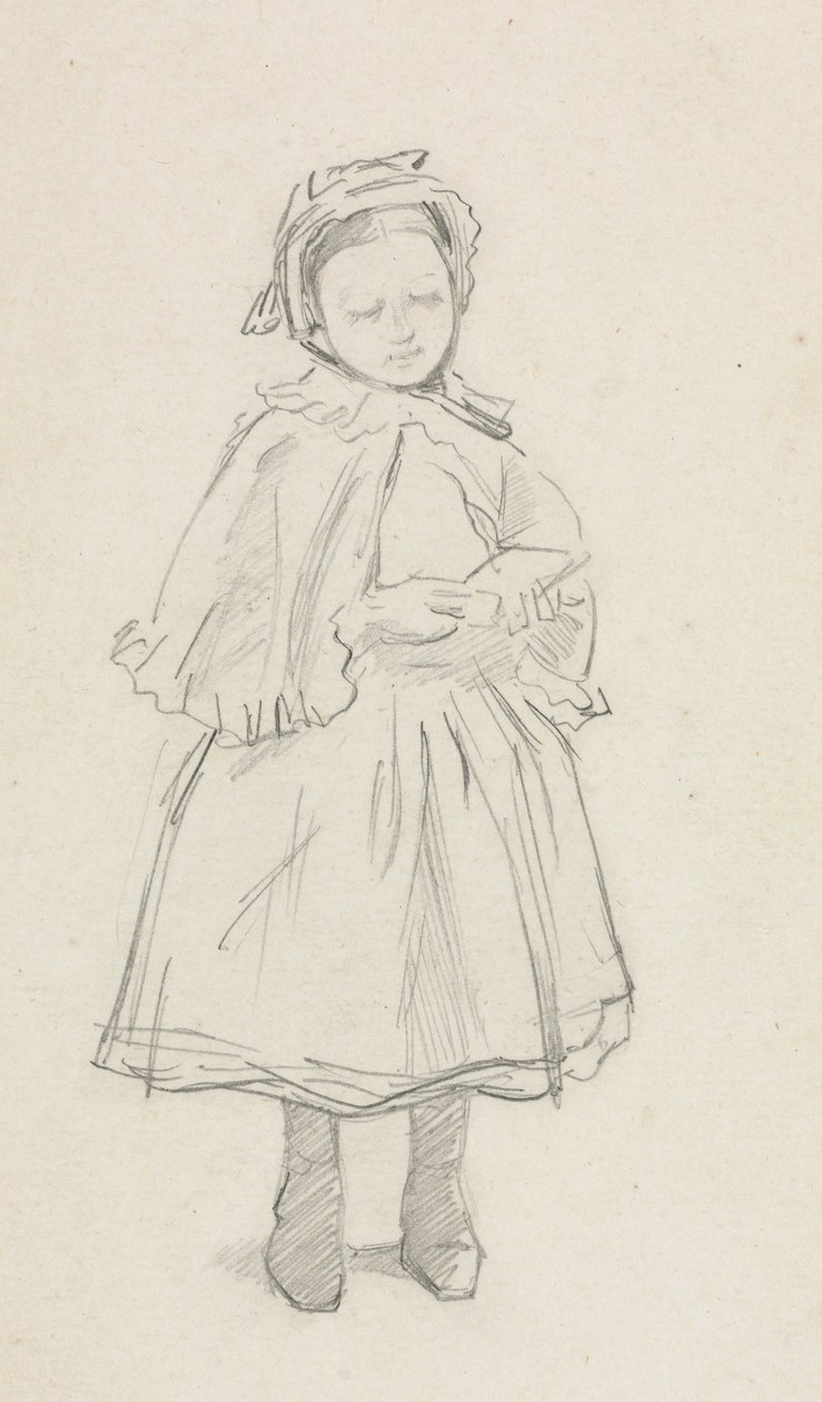 Studer for en liten jente. av Charles Samuel Keene
