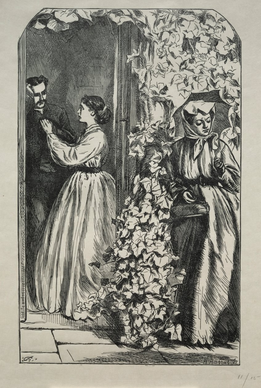 Hva kom av å drepe en rik onkel en juletid, 1865. av Charles Samuel Keene