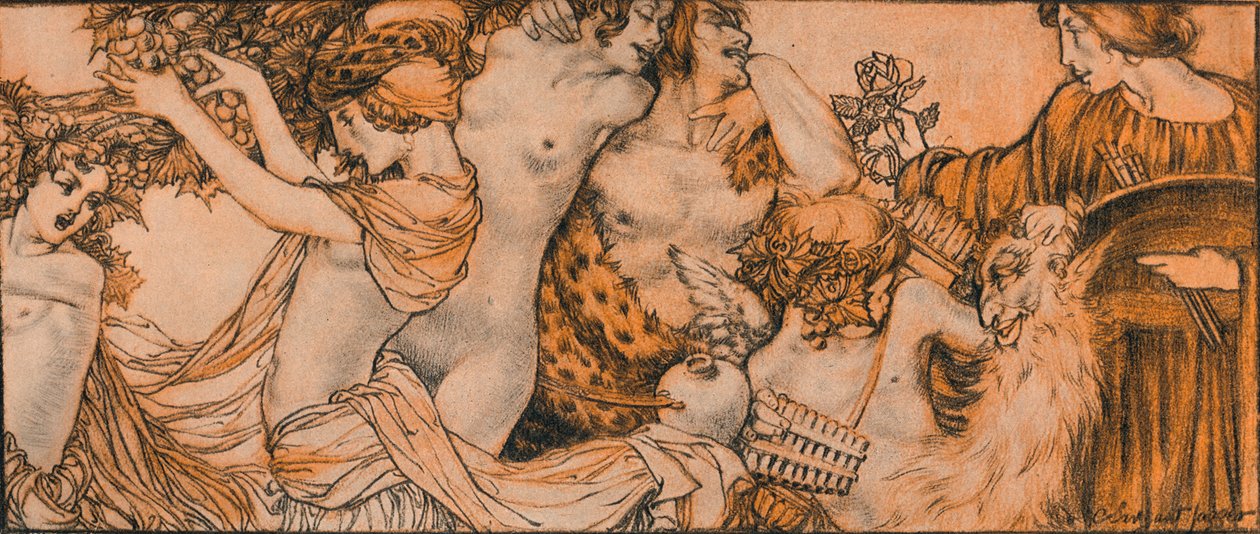 En illustrasjon fra Rubaiyat av Omar Khayyam, 1900-tallet 1914-1915 av Charles Sergeant Jagger