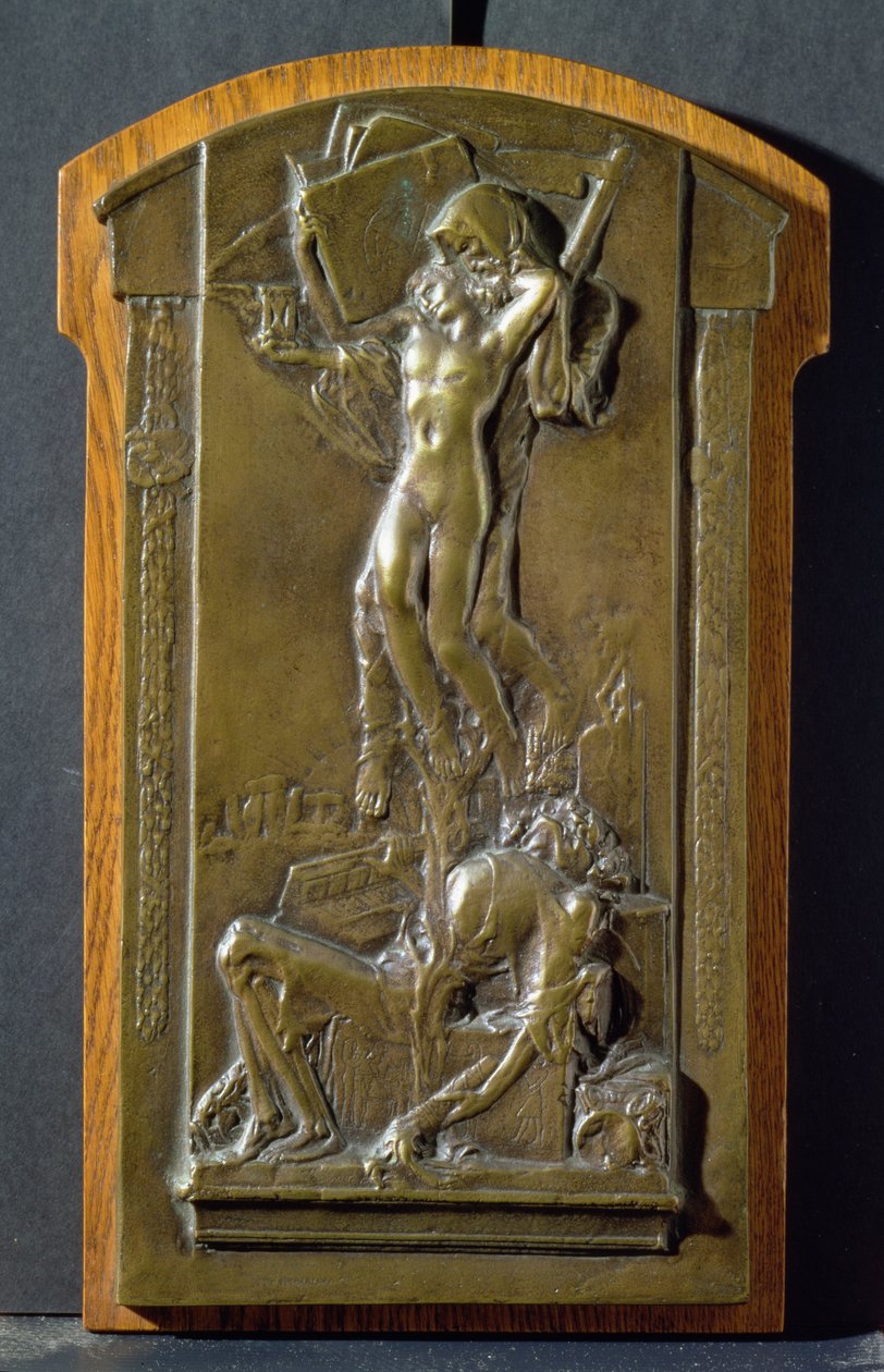 Death and the Maiden, ca. 1911-12 (bronse) av Charles Sergeant Jagger