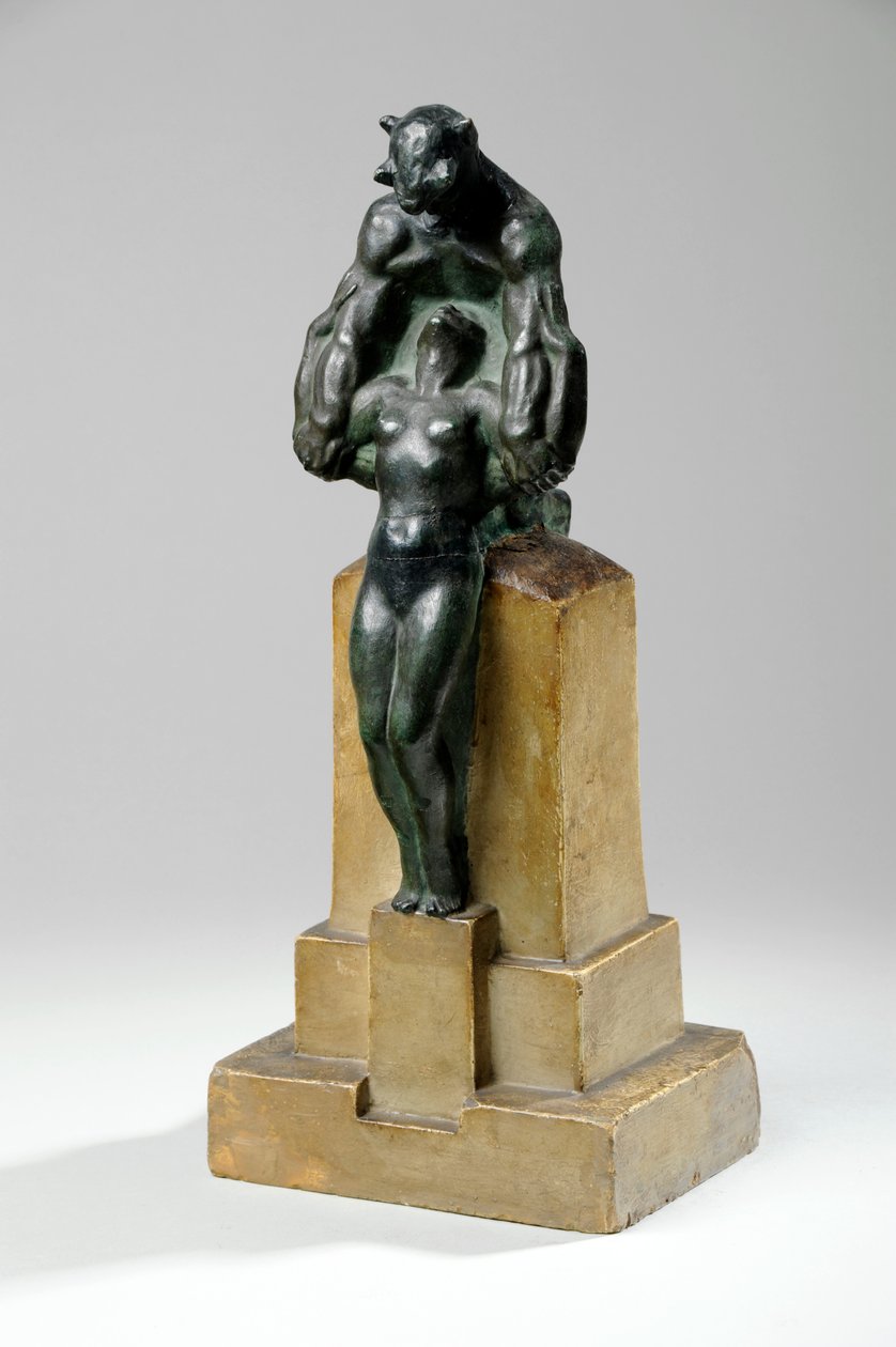 Maquette for en hagefontenegruppe av nymfer og satyrer av Charles Sergeant Jagger