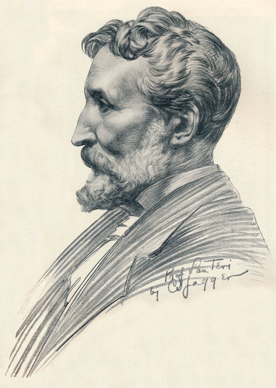 Édouard Lantéri , franskfødt britisk billedhugger og medaljevinner, 1900-tallet 1914-1915. av Charles Sergeant Jagger