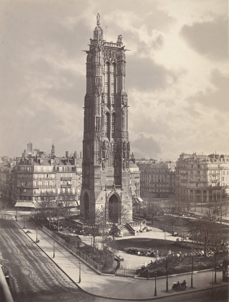 Tour St. Jacques La Boucherie i Paris, ca. 1867. av Charles Soulier