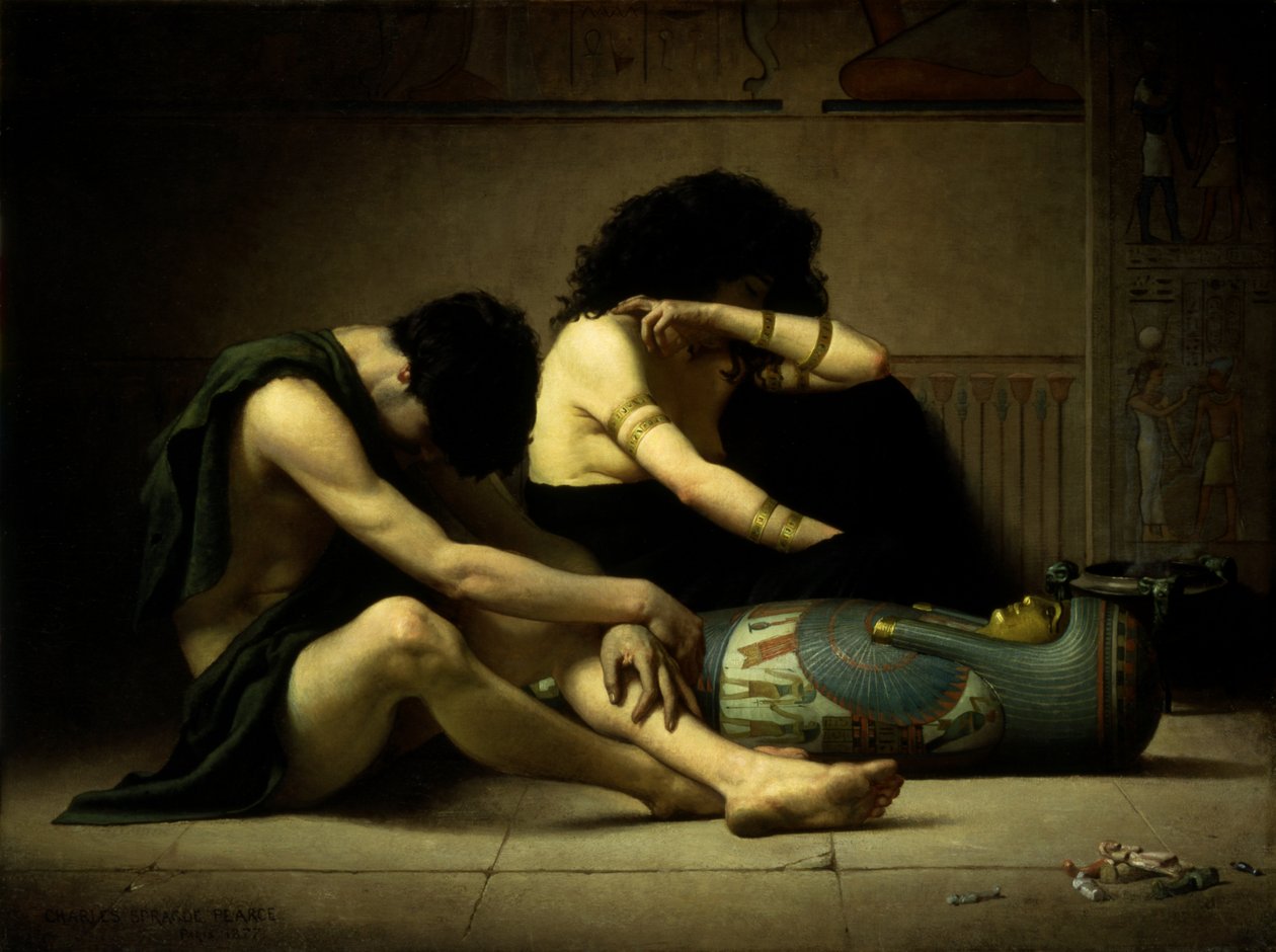 Klagesanger over døden til den førstefødte i Egypt, 1877. av Charles Sprague Pearce