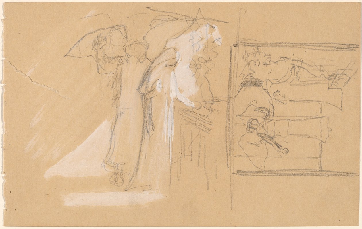 Studier for et panel av Charles Sprague Pearce