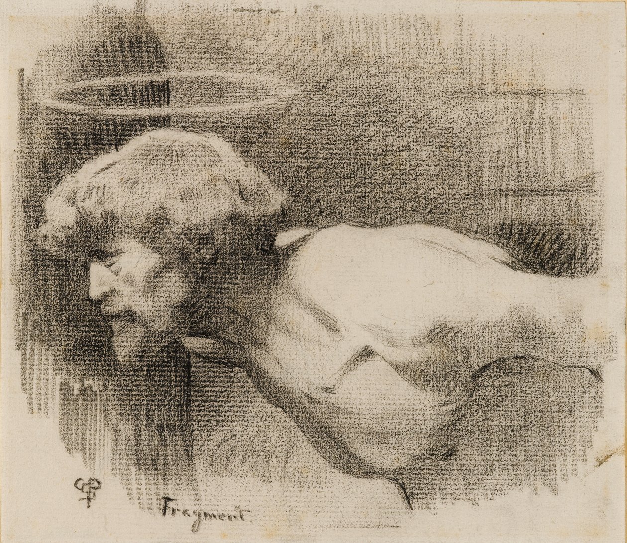 Studie for The Beheading of St. John the Baptist, ca. 1881 (kull på tykt krempapir) av Charles Sprague Pearce