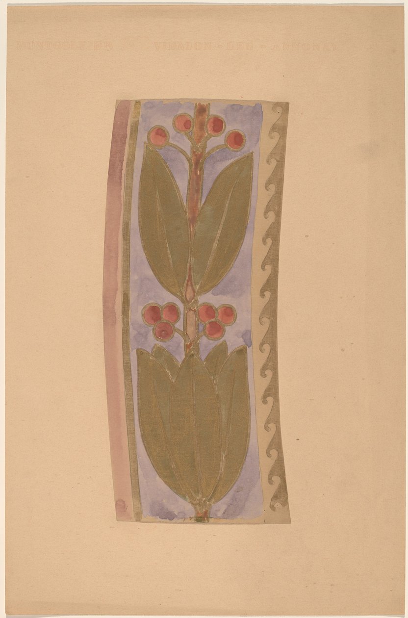 Studie for et grensedesign av Charles Sprague Pearce