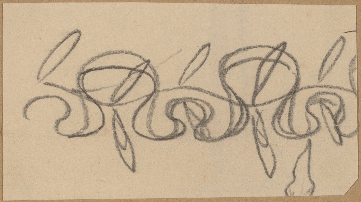 Studie for et grensedesign av Charles Sprague Pearce