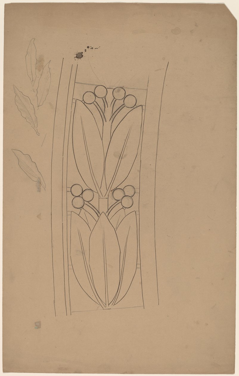 Studie for et grensedesign av Charles Sprague Pearce