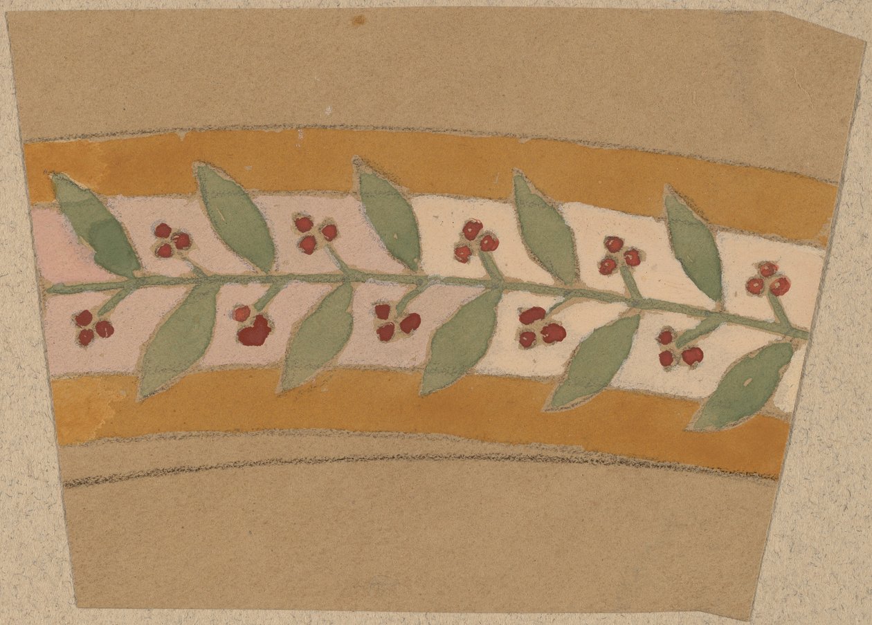 Studie for et grensedesign av Charles Sprague Pearce