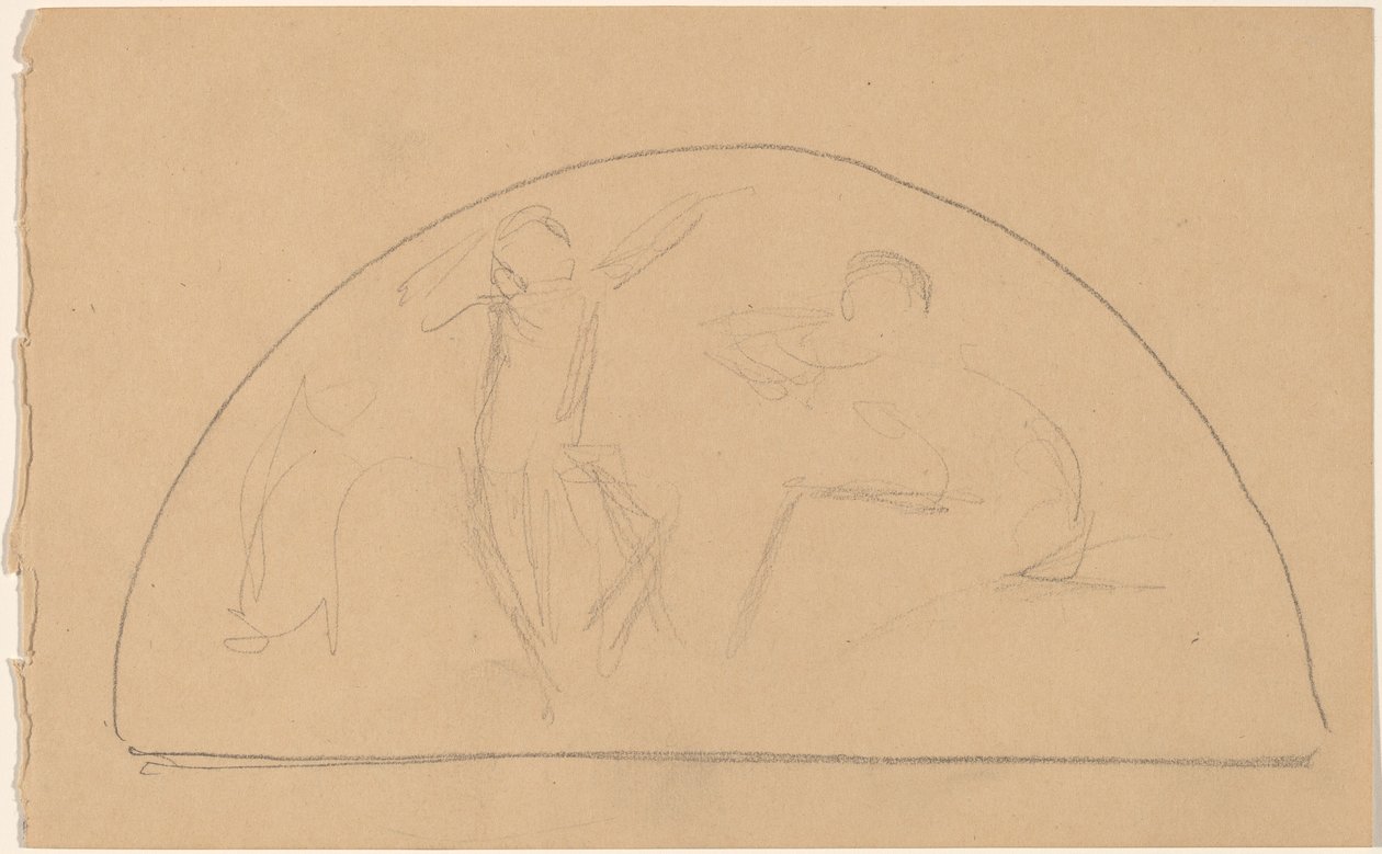 Studer for en Lunette av Charles Sprague Pearce