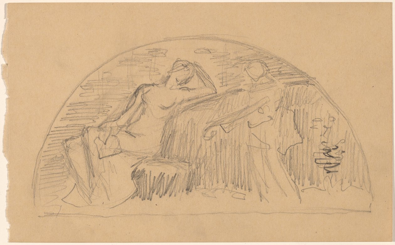 Studer for en Lunette av Charles Sprague Pearce