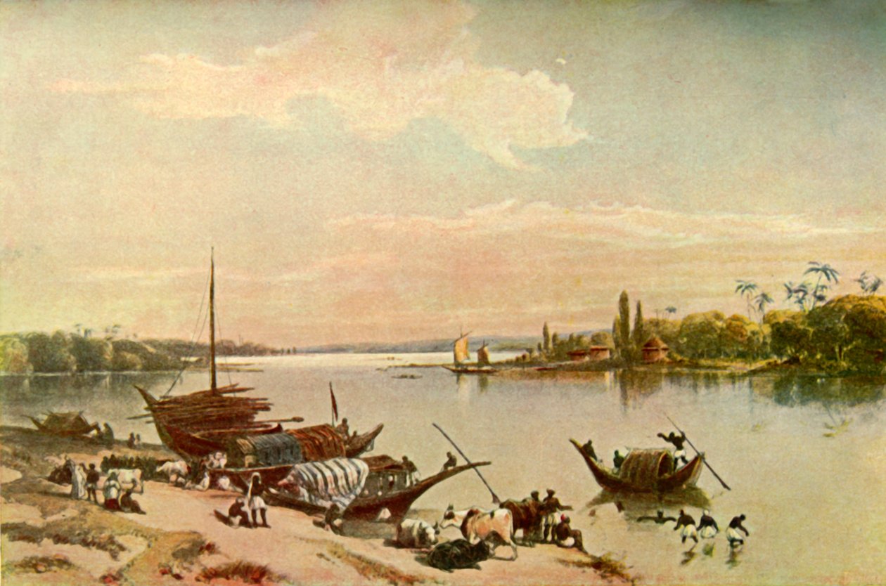 Barrackpur - På Ganges nær Calcutta, 1840-tallet, 1901. av Charles Stewart Hardinge