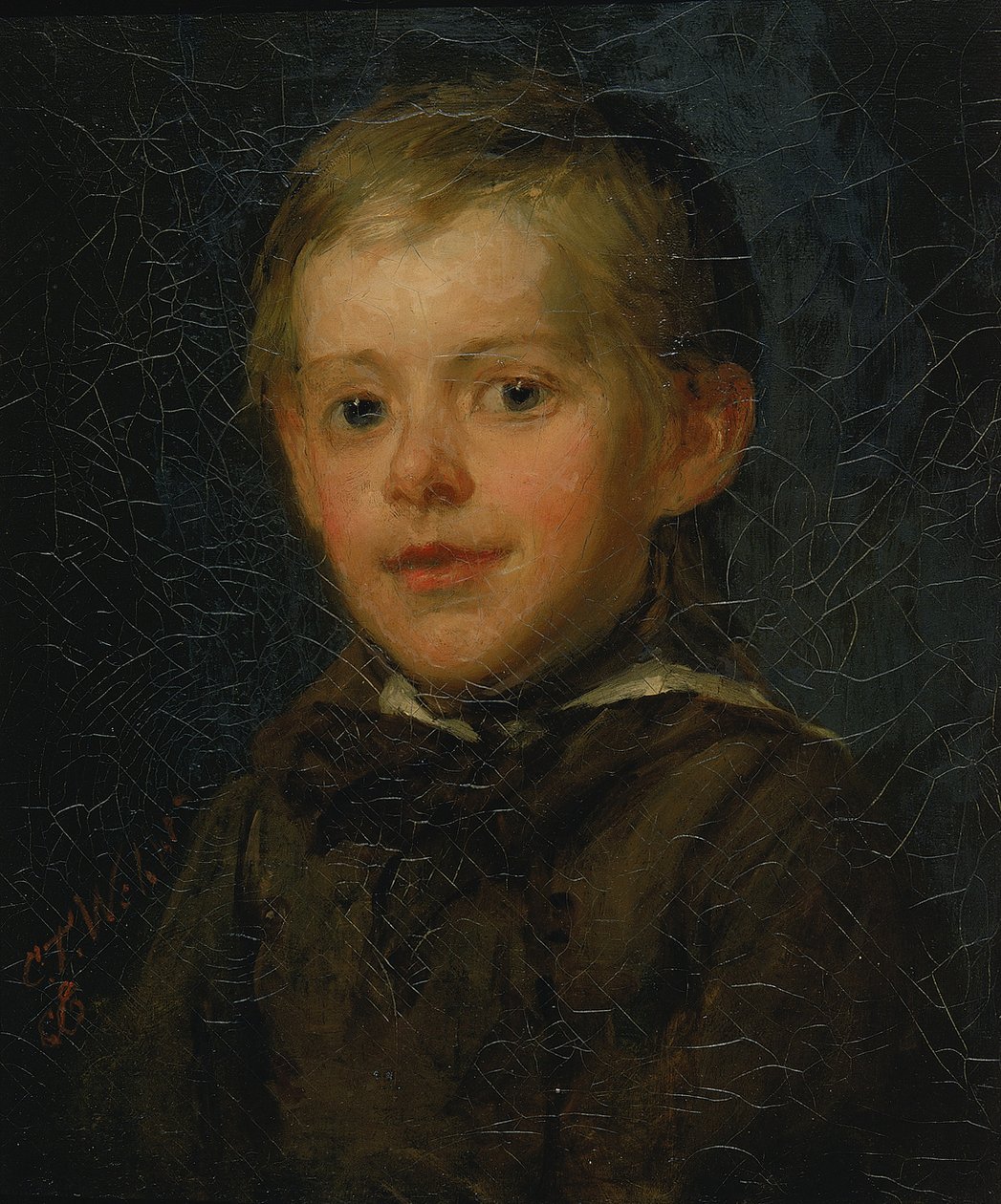 Portrett av en gutt, 1868. av Charles T. Webber