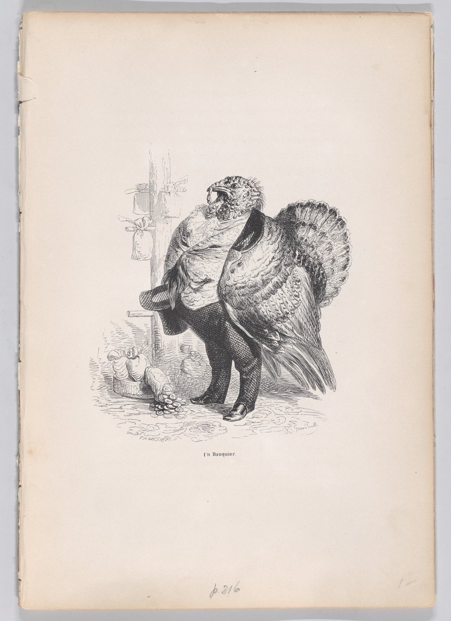 A Banker from Scenes from the Private and Public Life of Animals, ca. 1837-47.    1184789   no       norwegian Successfully Translated  Original: January (from a series of twelve) Translat: January (from a series of twelve) 1403208 no norwegian Successfull av Charles Tamisier