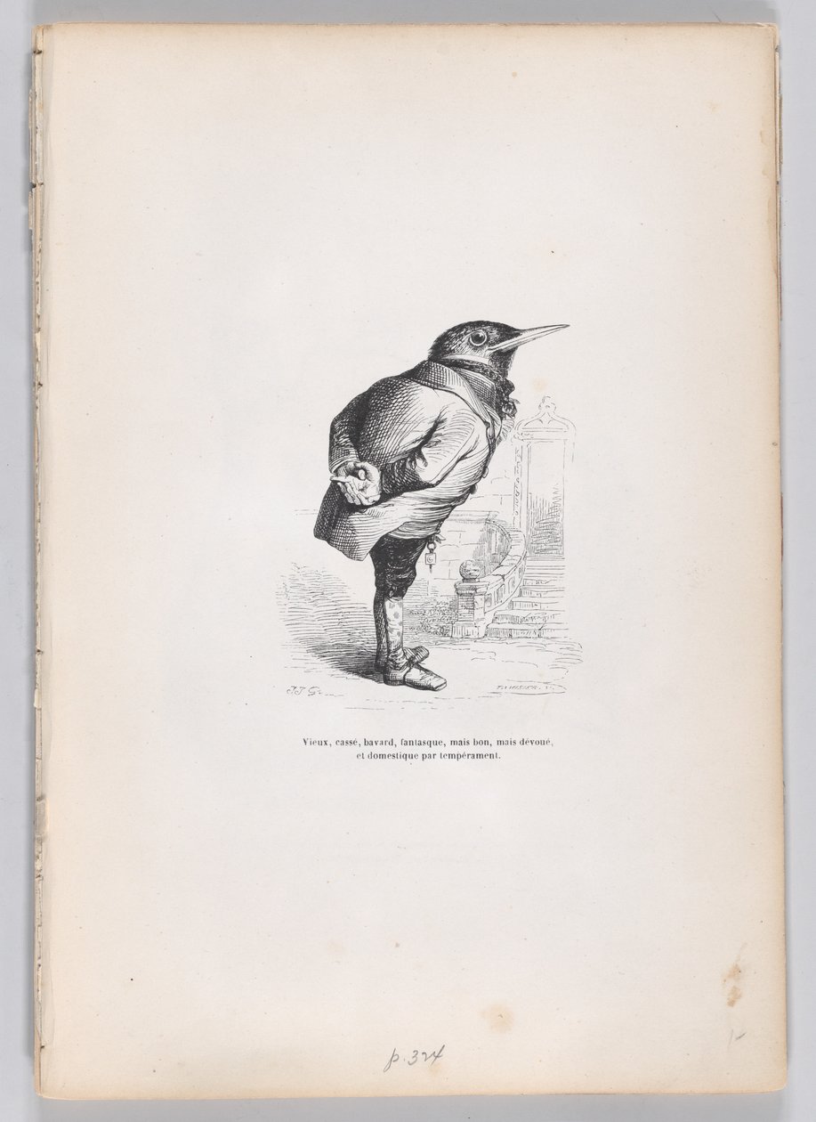 Gamle, ødelagte, utslitte, lunefulle, men likevel gode, likevel dedikerte og hjemlige etter temperament..., ca. 1837-47. av Charles Tamisier