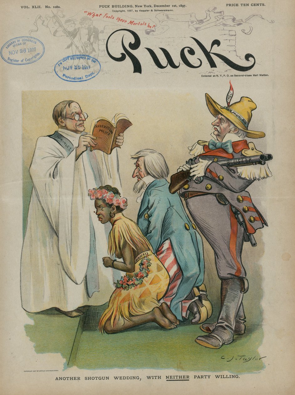Nok et haglebryllup, uten at noen av partene vil, 1897 av Charles Taylor