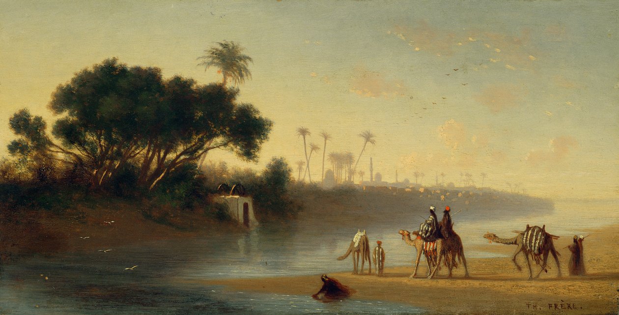 Nilen i Kairo av Charles Theodore Frere