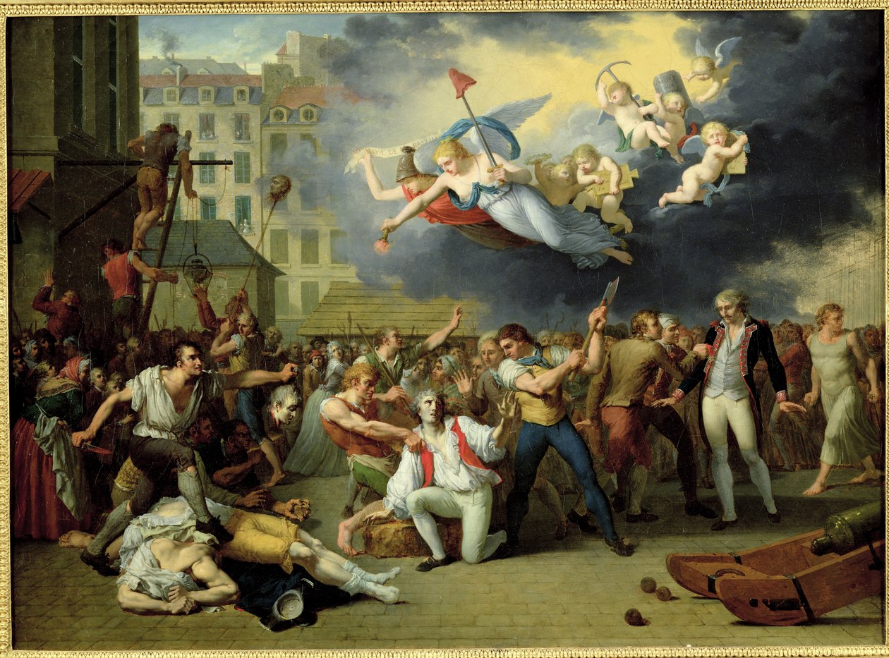 Massakren på Marquis de Pellepont, 14. juli 1789 av Charles Thevenin