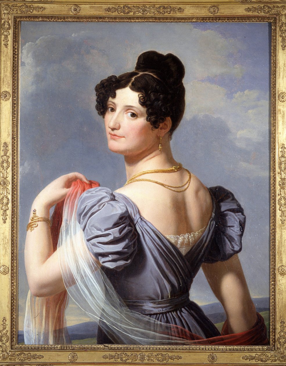 Portrett av Anne Boutet, kjent som Mademoiselle Mars (1779 - 1847), fransk skuespiller. Maleri av Charles Thévenin, først utstilt på verdensutstillingen i 1900. av Charles Thevenin