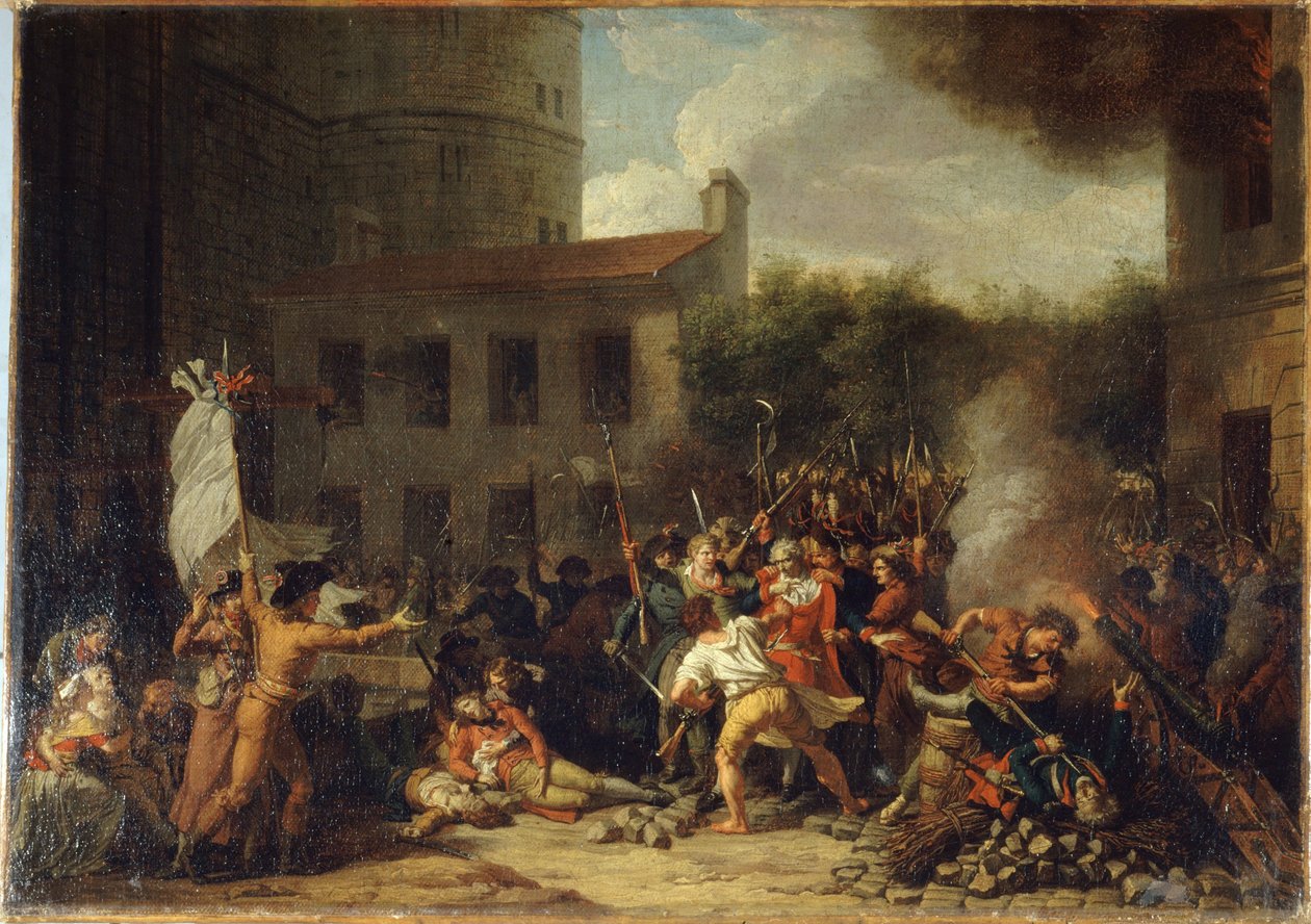 Inntak av Bastillen, 14. juli av Charles Thevenin