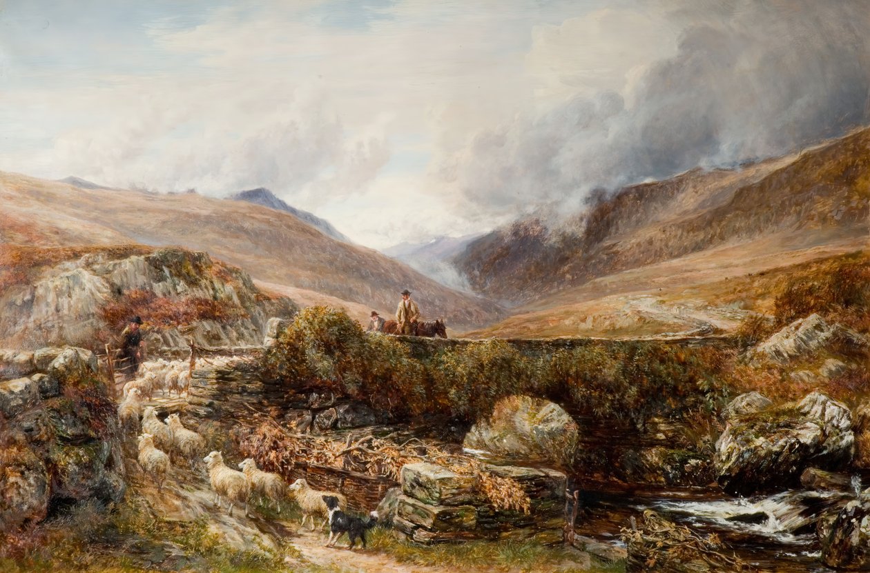 Nær Llanbedr, Barmouth, 1872. av Charles Thomas Burt