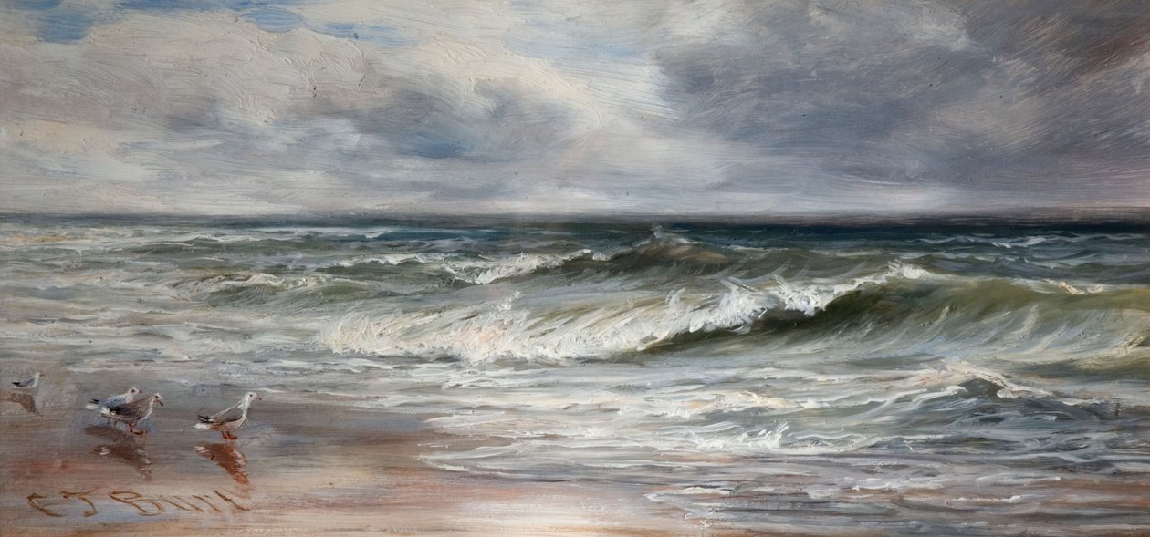 Sea Waves, 1880. av Charles Thomas Burt