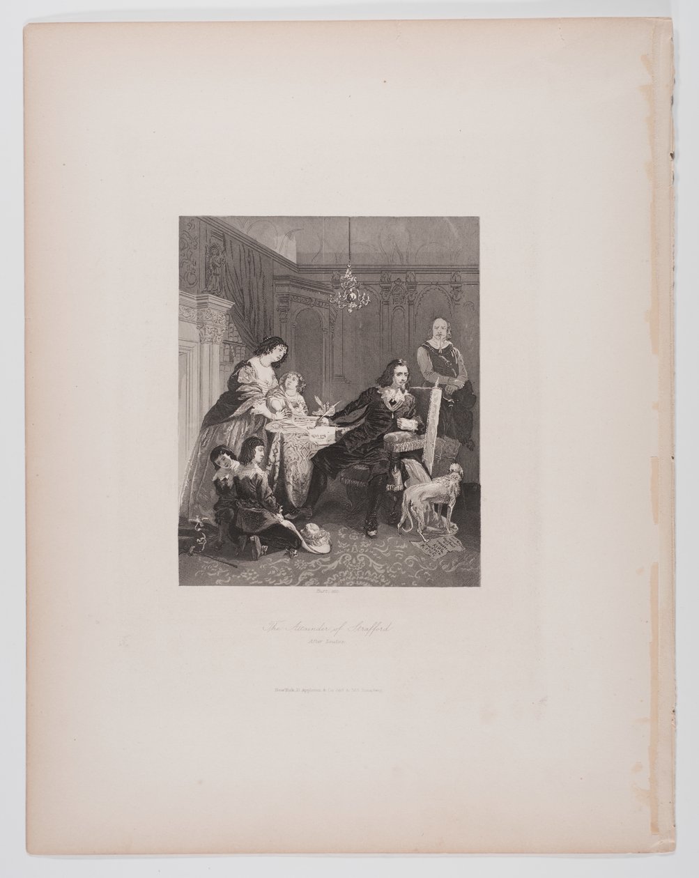 The Attainder of Strafford, etter Leutze av Charles Thomas Burt