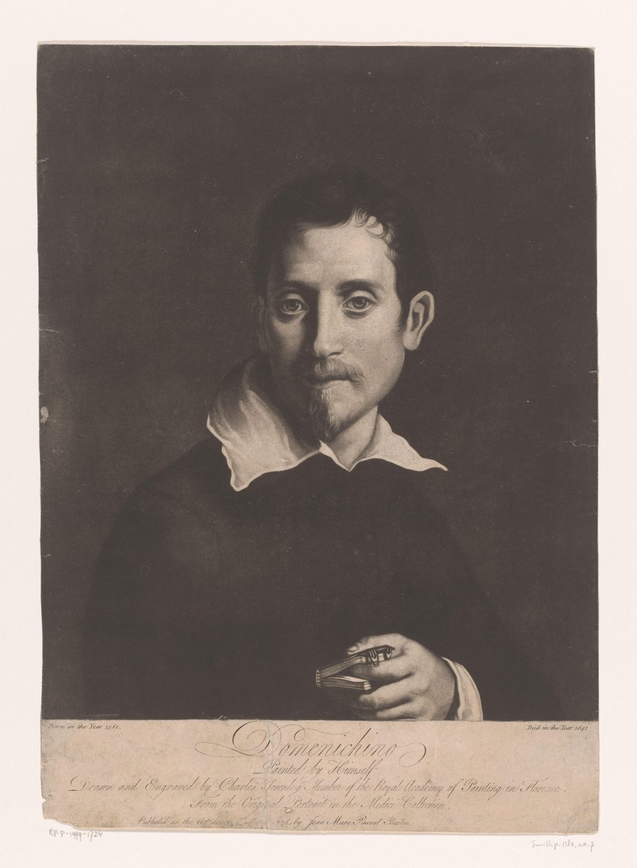 Portrett av Domenichino Domenichino (tittel på objekt) av Charles Townley