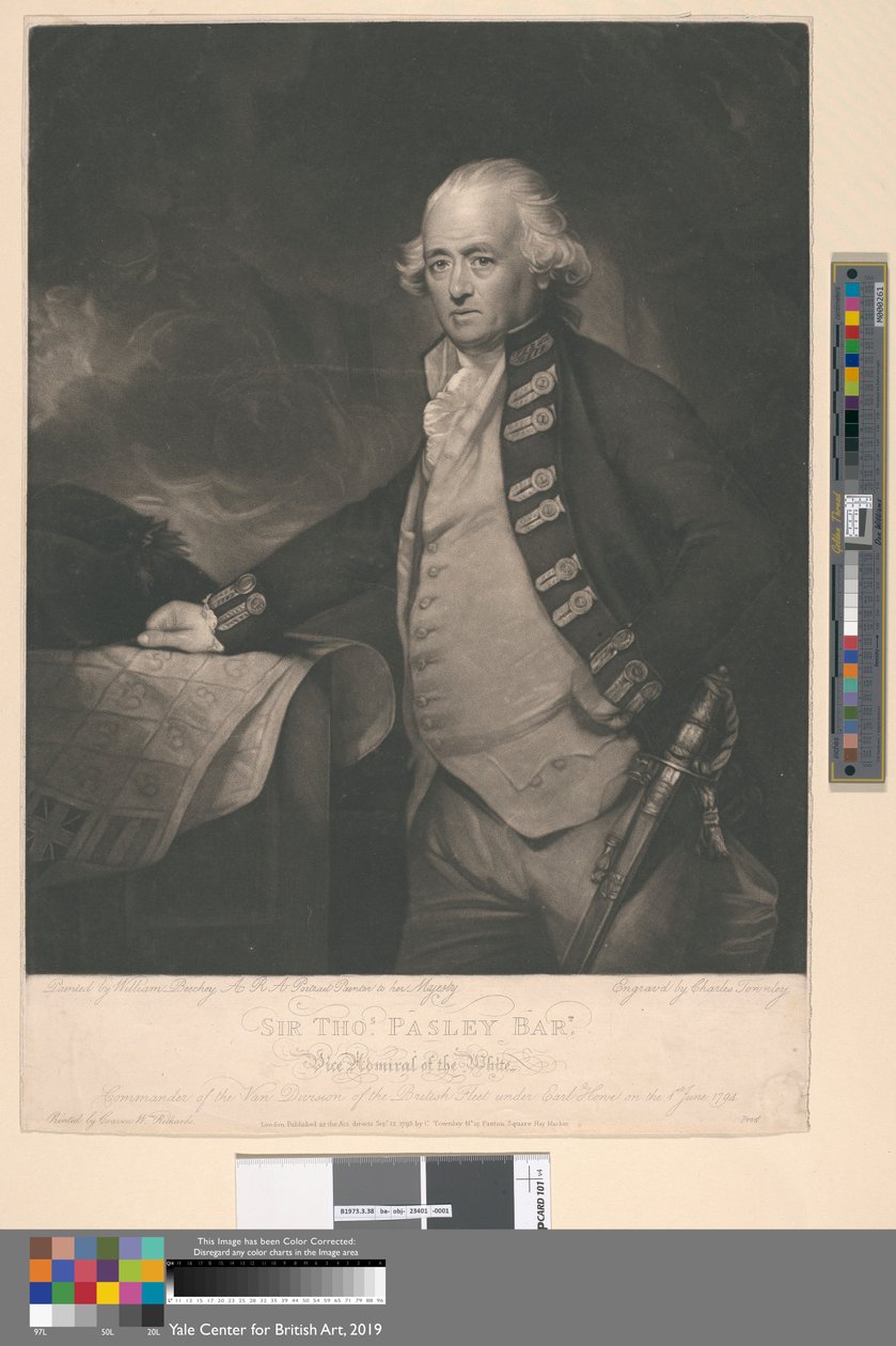 Sir Thomas Pasley av Charles Townley