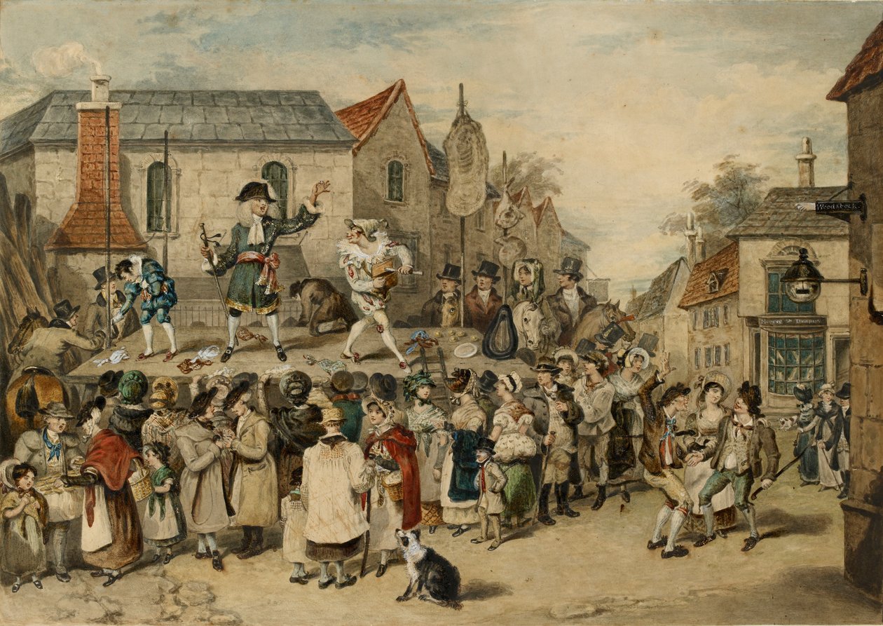En messe i Woodstock, 1838 av Charles Turner