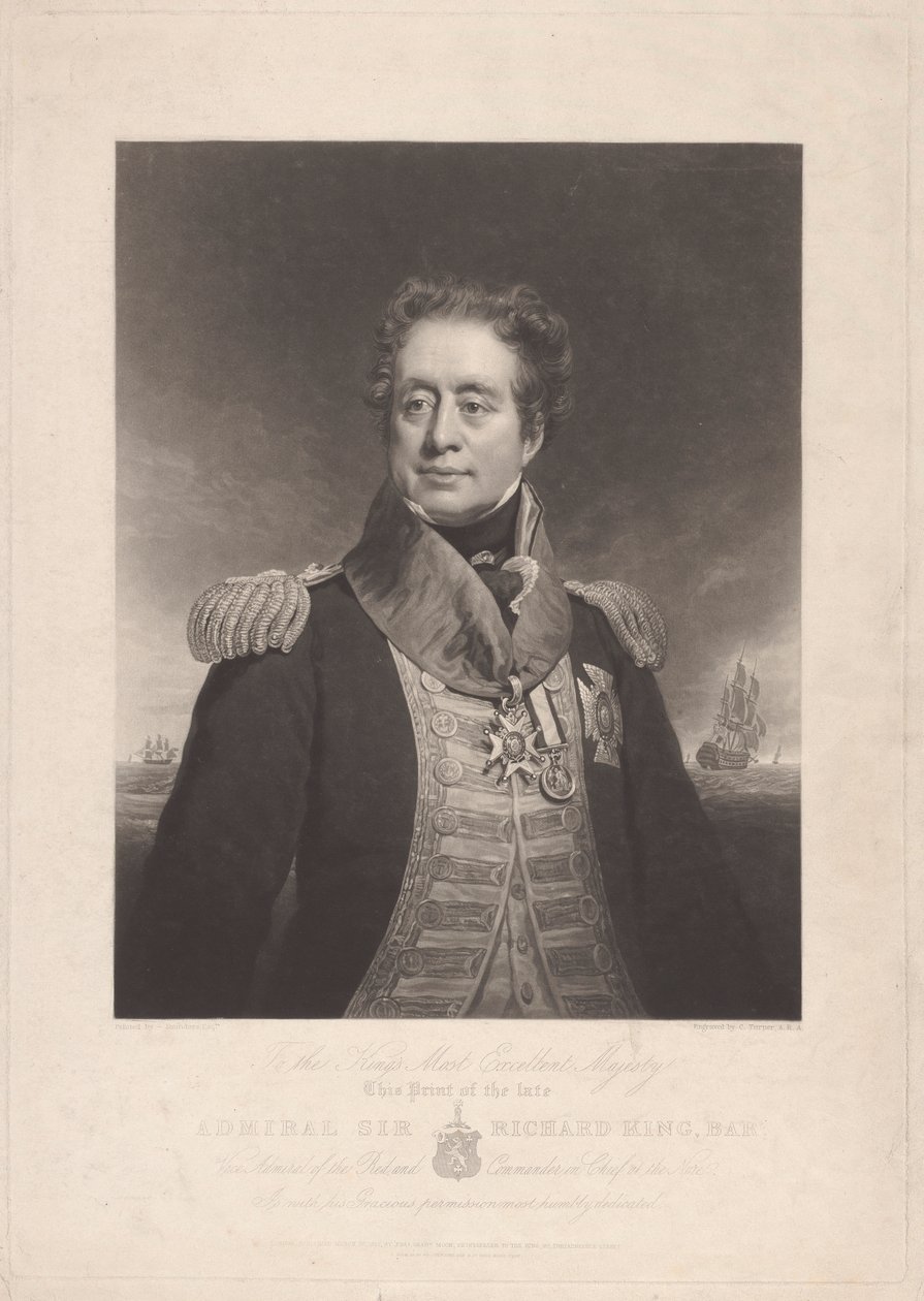 Admiral Sir Richard King av Charles Turner
