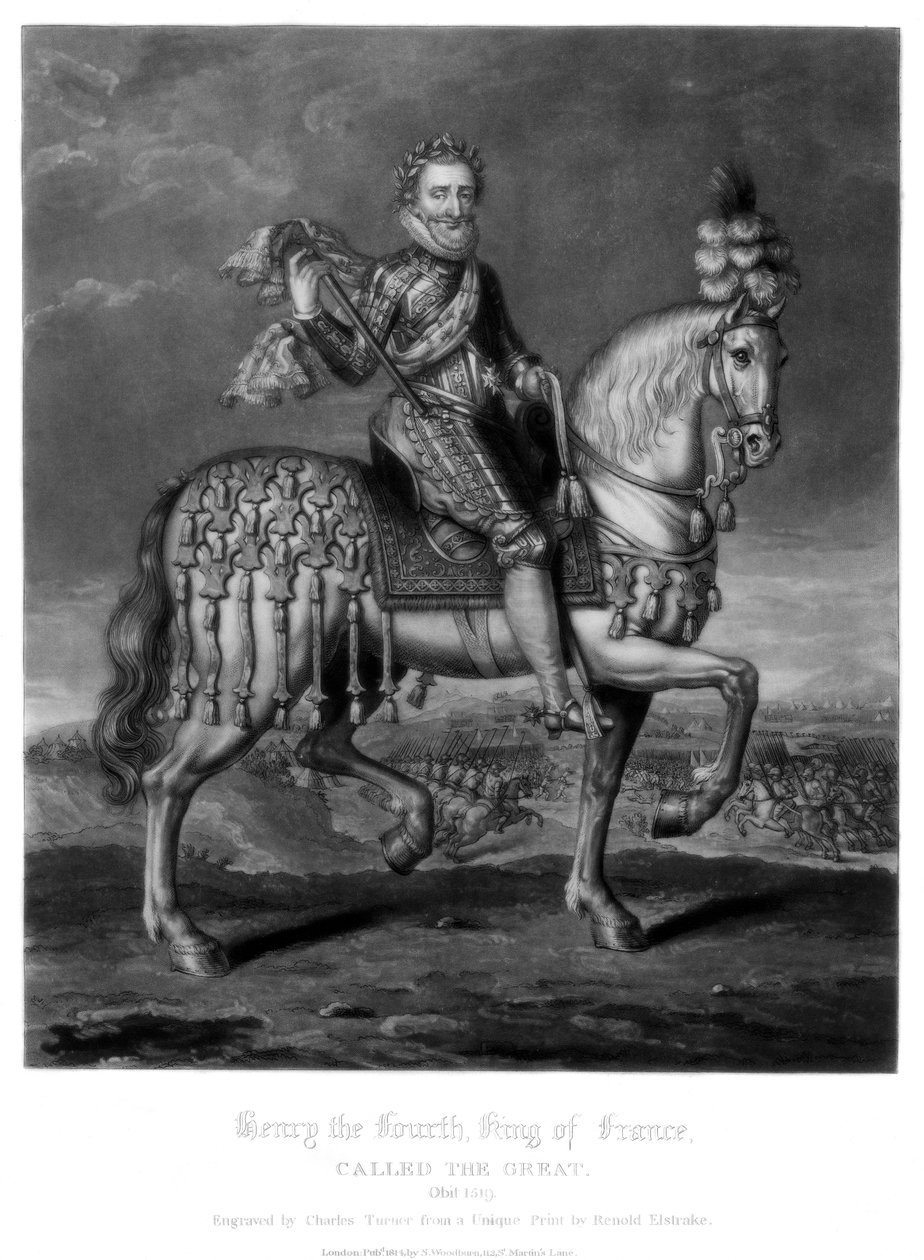 Henrik IV, konge av Frankrike, 1816. av Charles Turner