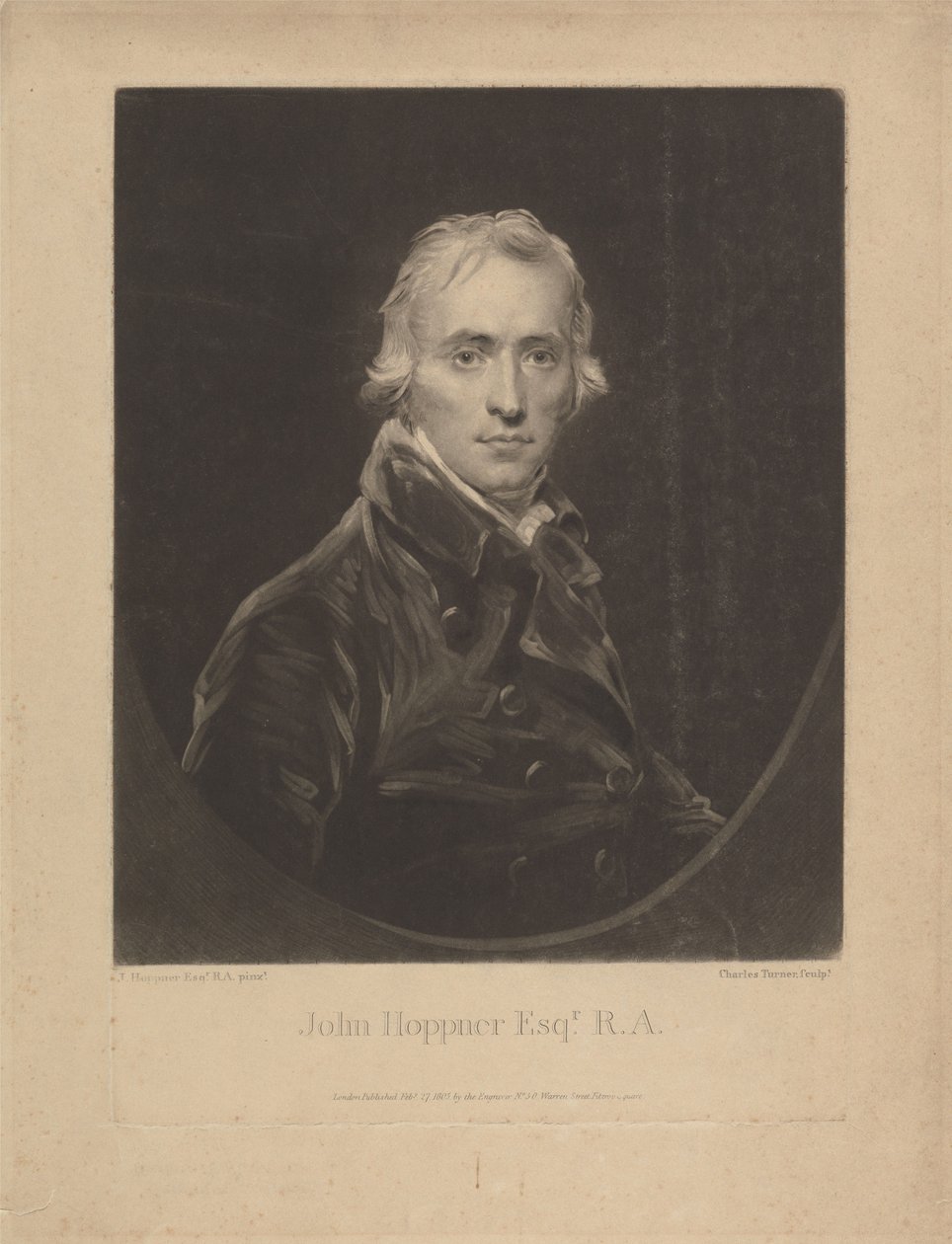 John Hoppner av Charles Turner