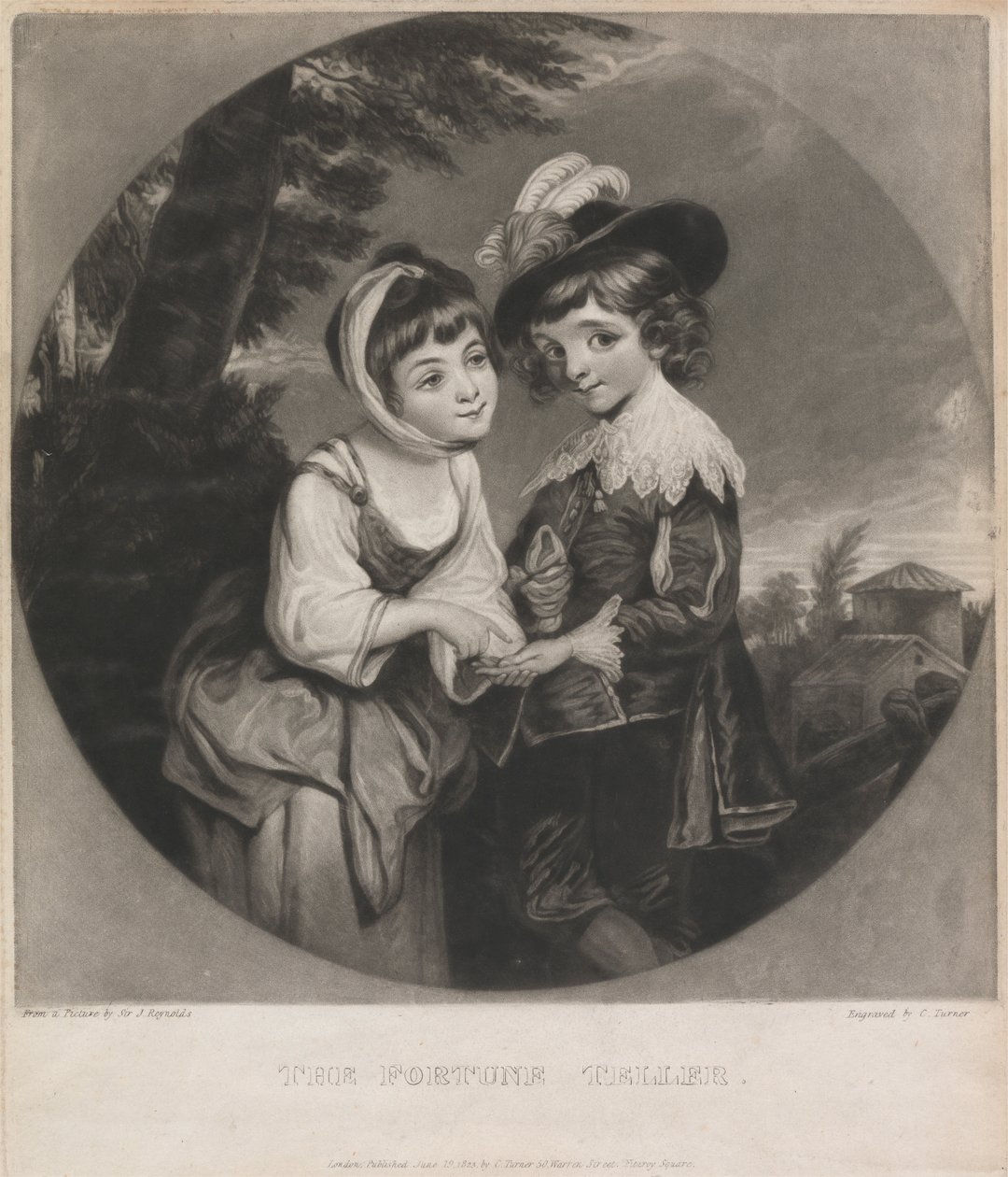 Lord Henry og Lady Charlotte Spencer: "Spåmannen" av Charles Turner