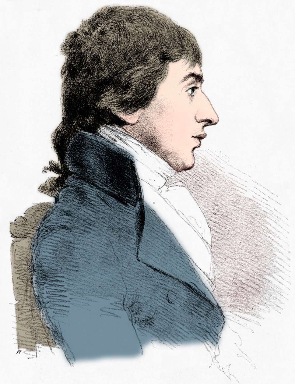 Portrett av JMW Turner, c1827 1904 av Charles Turner