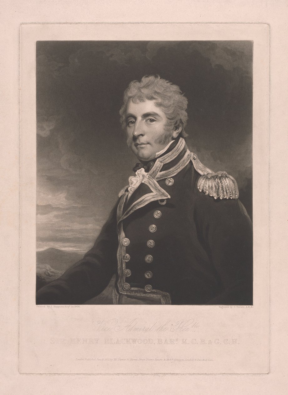Sir Henry Blackwood av Charles Turner