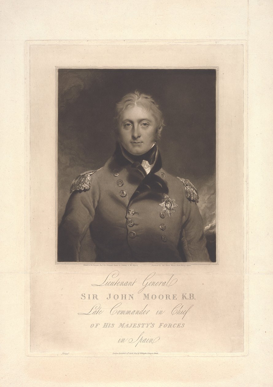 Sir John Moore av Charles Turner