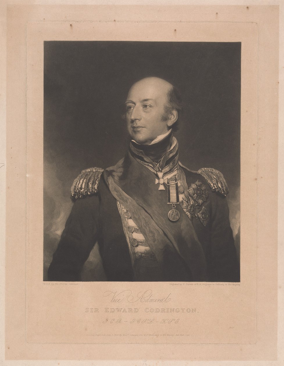 Vice-Admiral Sir Edward Codrington, GCB av Charles Turner