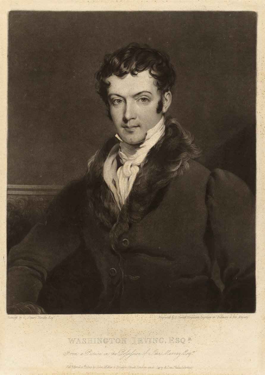 Washington Irving av Charles Turner