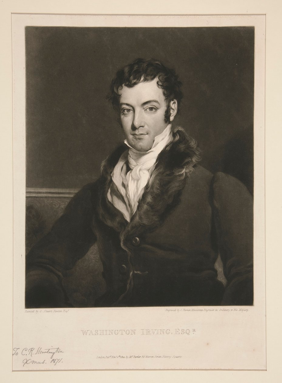 Washington Irving, Esq.r av Charles Turner