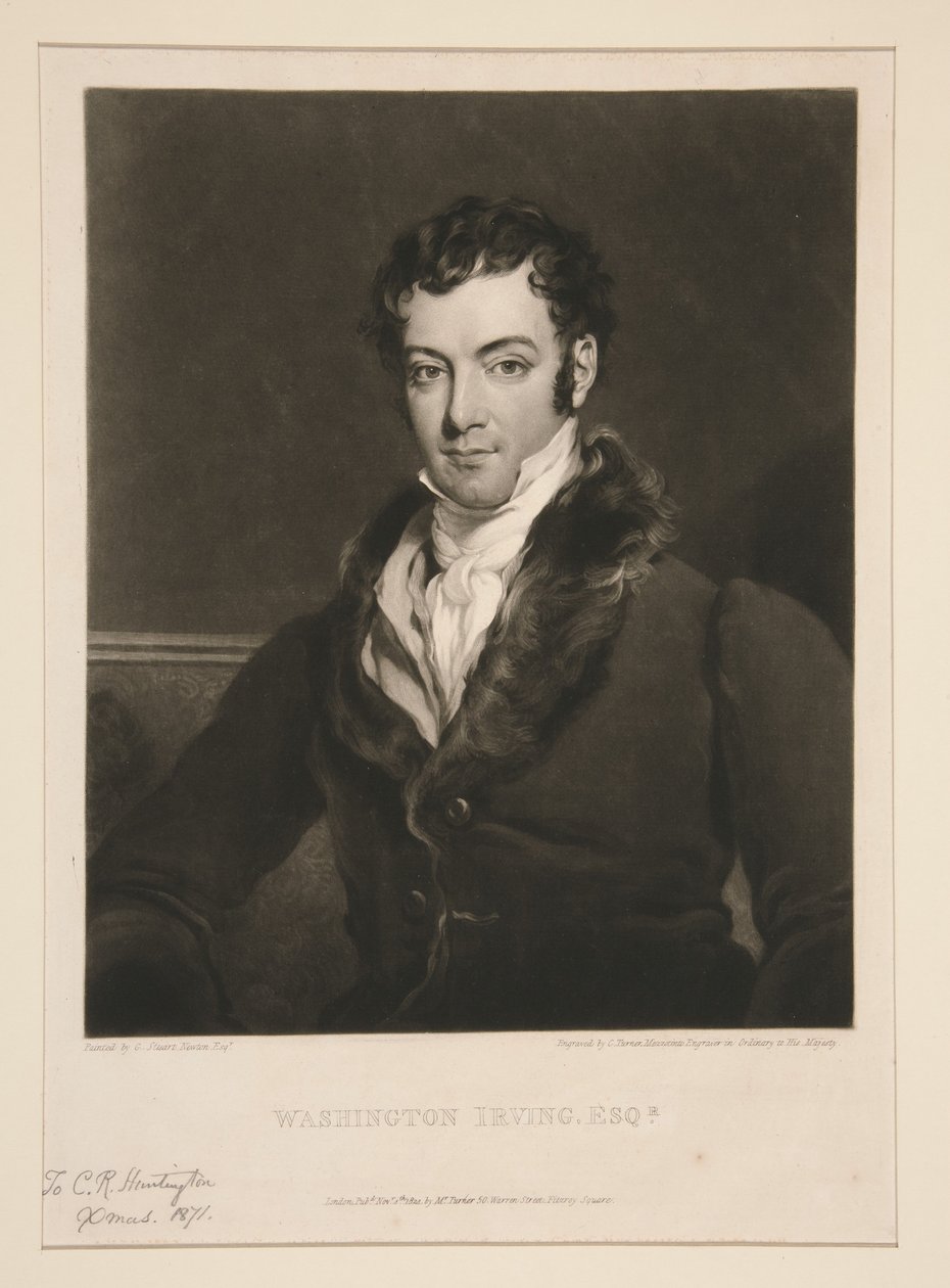 Washington Irving, Esq.r av Charles Turner